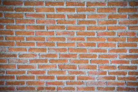 texture red bricks wall background of old vintage