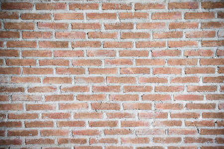 texture red bricks wall background of old vintageの写真素材