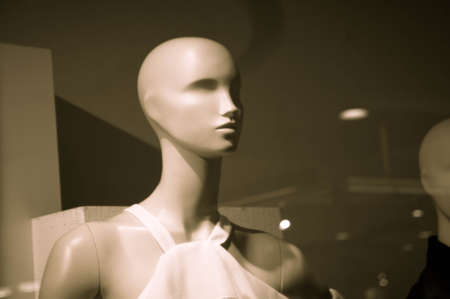 Puppets model  on Clothes shop vintageの写真素材