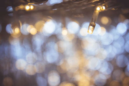 bokeh night light with small LED light for Decorative lights in festivalsの写真素材