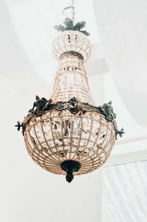 Vintage lamp in the room , Decorated Lampsの写真素材
