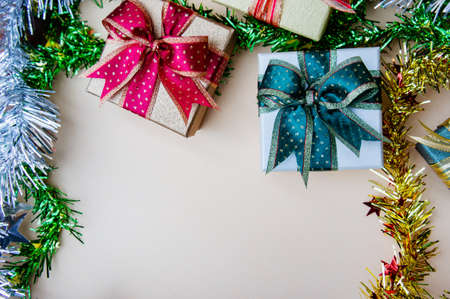 Gift box red and green box for Holiday Christmas