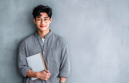 Female hand holding a wooden cube with GOAL word on white backgroundの素材