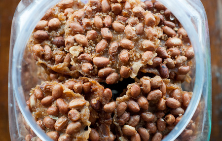 fried beans in jar