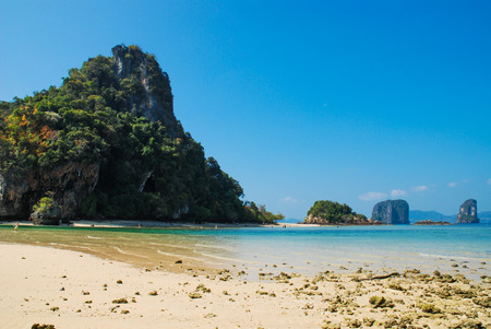 Nice beach in krabi, thailand の写真素材