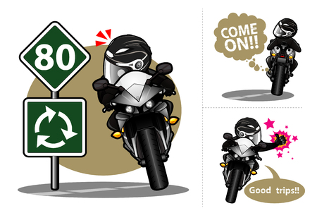 Bikerのイラスト素材