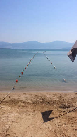 Water buoys at seaの写真素材