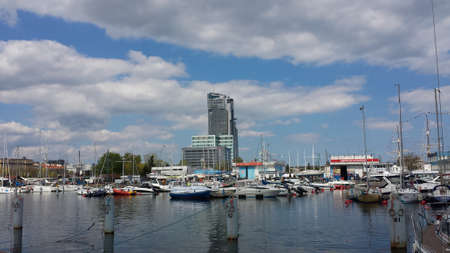 Marina in Gdynia, Polandの写真素材