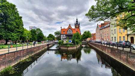 Gdansk, Poland - May 25, 2019: Miller's House (Dom Mlynarza) in Gdansk old town, Poland.