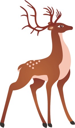 Deer vectorのイラスト素材