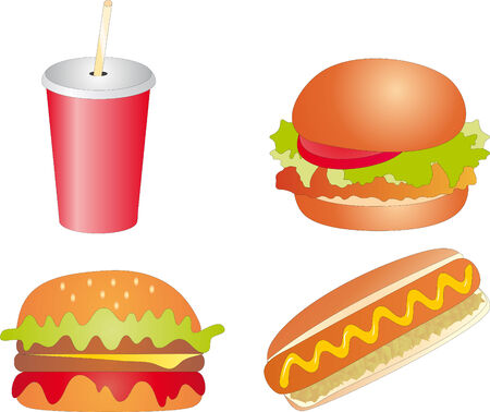 Fast Foodのイラスト素材