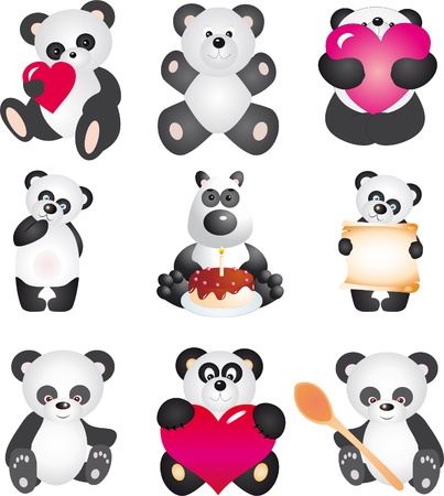 Pandaのイラスト素材