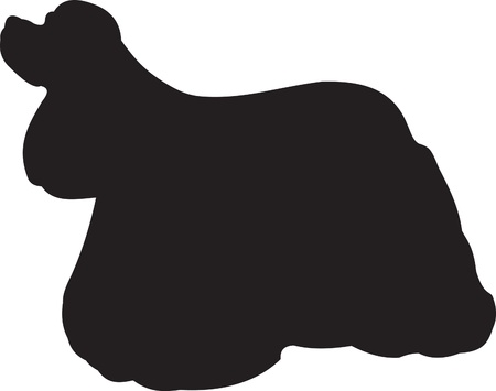 Dog silhouetteのイラスト素材