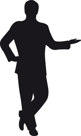 Businessman silhouetteのイラスト素材