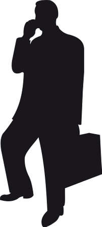 Businessman silhouetteのイラスト素材