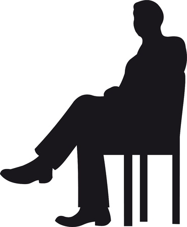 Businessman silhouetteのイラスト素材