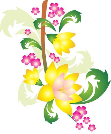 Flower vectorのイラスト素材