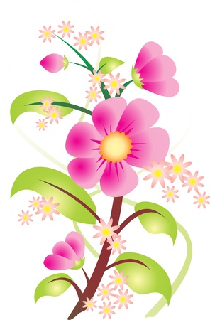 Flower vectorのイラスト素材