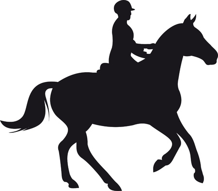 horse silhouette vectorのイラスト素材