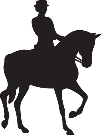horse silhouette vectorのイラスト素材