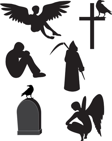 Death vector setのイラスト素材
