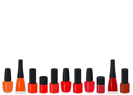 Vector illustration set of a color nail polish.の写真素材