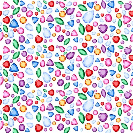 Vector illustration for rainbow colors gems and crystals for sacred geometry concept wallpaper or backgroundのイラスト素材