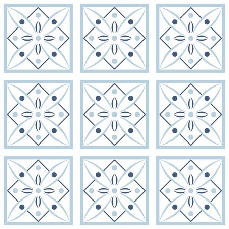 Vector seamless tile pattern. Endless texture can be used for wallpaper, pattern fills, web page background,surface textures. Illustration on white backgroundのイラスト素材