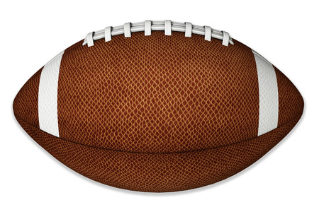 3d illustration of a footballの写真素材