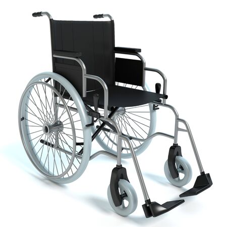 3d illustration of a wheelchairの写真素材