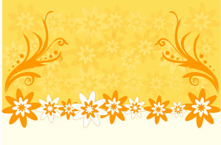 Scroll, cartouche, decor, illustration, flowerのイラスト素材