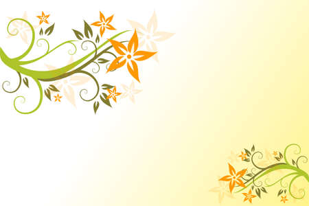 flora, flower, background, vecror, illustration,  abstractのイラスト素材