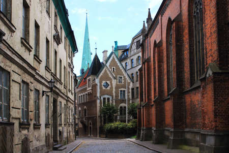 views of the old townの写真素材