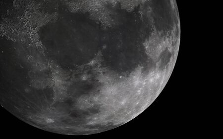 The image of the sphere and the surface of the moonの写真素材