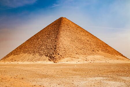 Pink Pyramid - the northern pyramid of Pharaoh Snofru in Dakhshur, XXVI century BCの写真素材