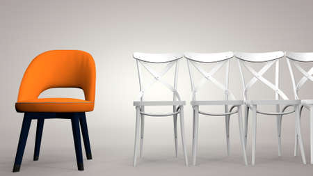 Individuality is a concept, to be different, to be the best, to stand out. 3D renderingの写真素材