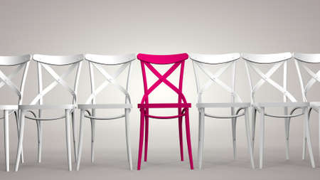 Individuality is a concept, to be different, to be the best, to stand out. 3D renderingの写真素材
