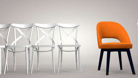 Individuality is a concept, to be different, to be the best, to stand out. 3D renderingの写真素材