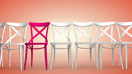 Individuality is a concept, to be different, to be the best, to stand out. 3D renderingの写真素材