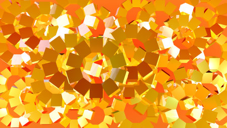 Abstract of graphic rotating cubesの写真素材