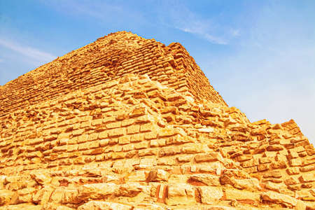 The Djoser Pyramid in the Sahara desert, Egypt.の写真素材