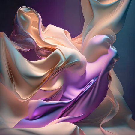 Bright and colorful silk background, textured background wallpaper.の素材