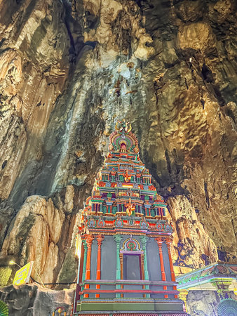 Batu Caves in Kuala Lumpur, one of the largest Hindu attractions in Malaysia.の写真素材