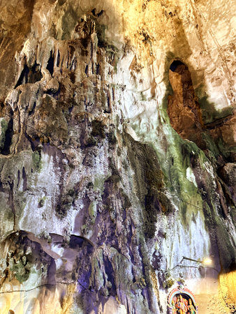 Batu Caves in Kuala Lumpur, one of the largest Hindu attractions in Malaysia.の写真素材