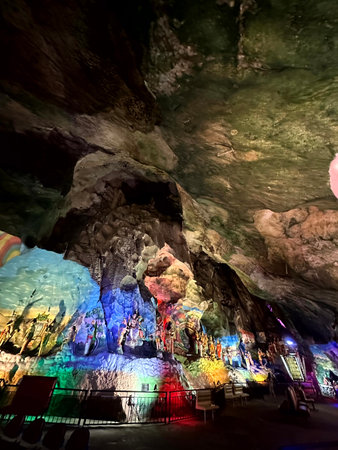 Batu Caves in Kuala Lumpur, one of the largest Hindu attractions in Malaysia.の写真素材