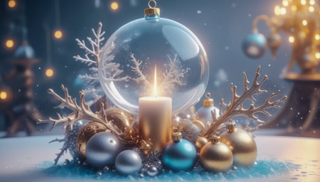 Fantastic beautiful Christmas New Year composition.の素材