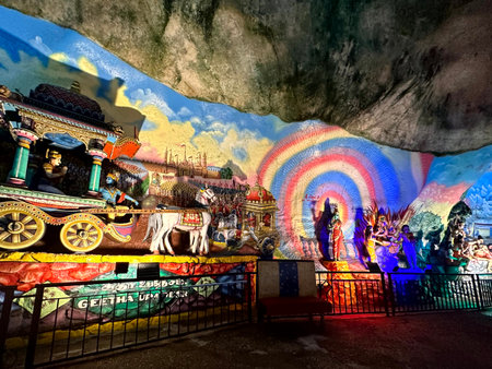 Batu Caves in Kuala Lumpur, one of the largest Hindu attractions in Malaysia.の写真素材