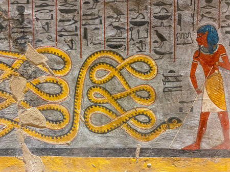 Tomb KV16 in the Egyptian Valley of the Kings, in the Theban necropolis on the west bank of the Nile, Egypt, Luxor.の写真素材