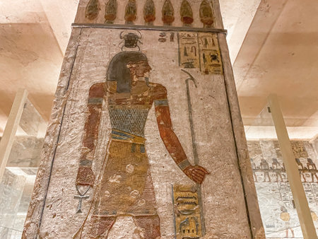 Tomb KV11 in the Egyptian Valley of the Kings, in the Theban necropolis, Egypt, Luxor.の写真素材