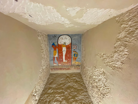 Tomb KV16 in the Egyptian Valley of the Kings, in the Theban necropolis on the west bank of the Nile, Egypt, Luxor.の写真素材